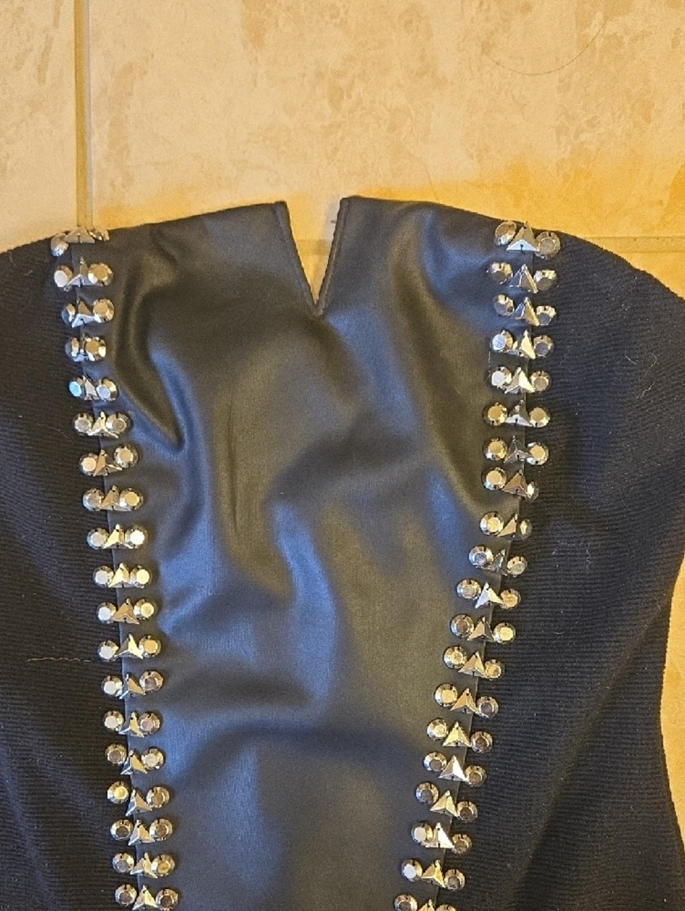 Nikibiki Black Strapless Stud-Trim Bodycon Dress NWT SM Edgy And Funnn